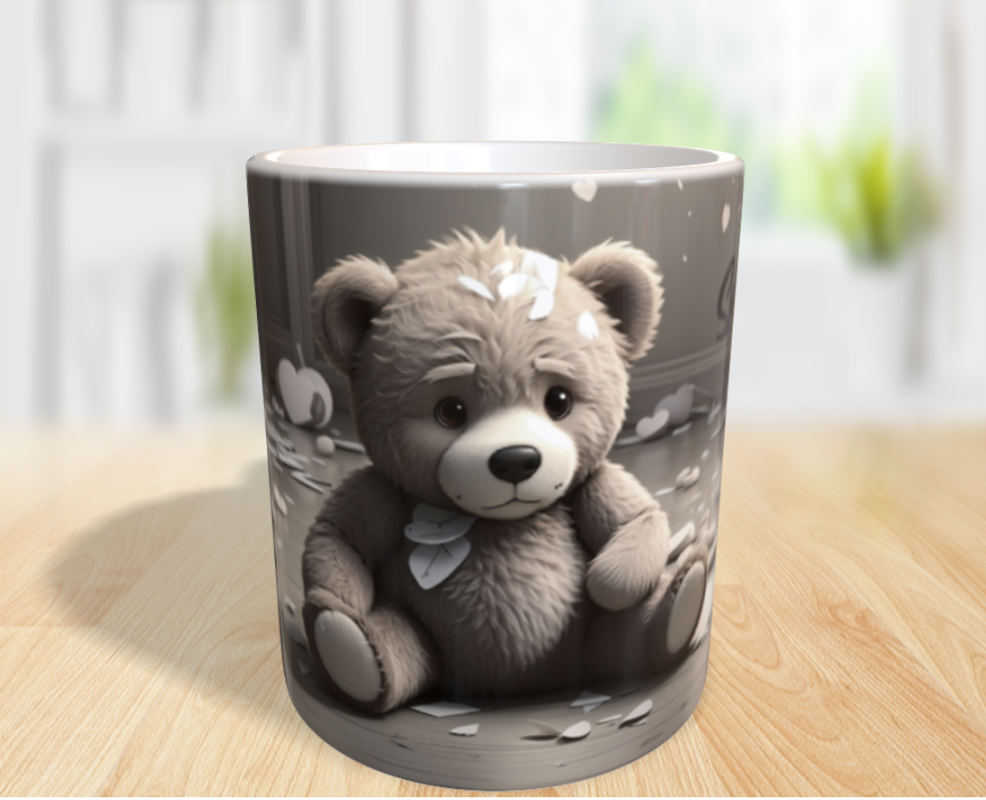 "Verzeih mir: Ein trauriger Teddy im Chaos der Herzen"