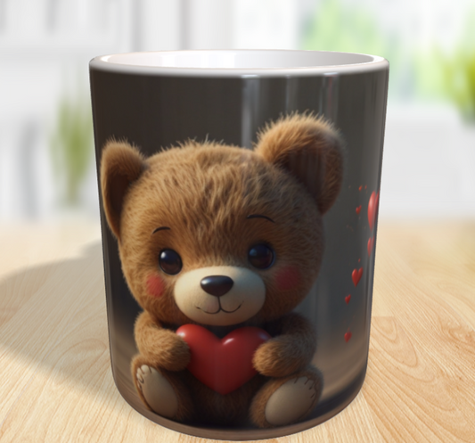 "Ein Herz voller Liebe: Der süße Teddy mit Botschaft"